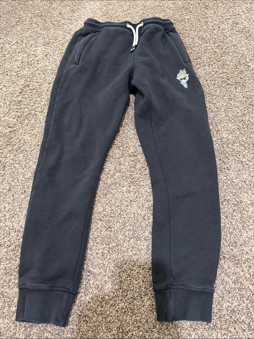 Kids Black Fleece GOAT USA Jogger Pants - Cozy Pull-On Sweatpants
